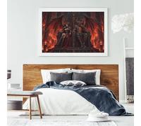 Hell Satan Wooden Jigsaw Puzzle 300 Pieces, Gift for Dark Art Fans