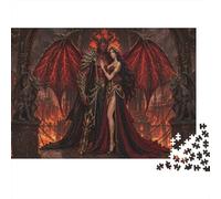 Hell Satanic Demon 1000 Piece Jigsaw Puzzle,Impossible Challenge,Educational Toy,Adults & Kids 14+ Demon Couple,Home Wall Decor,Gift Idea,Premium Cardboard,Stress Relief 52x38cm