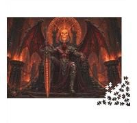 Hell Satanic Devil King 1000 Piece Jigsaw Puzzle,Premium Cardboard,Whimsical Challenge,Stress Relief Demon Lord,Educational Toy,Home Wall Decor,Gift Idea,Adults & Kids 14+ 70x50cm