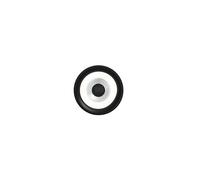 HELL Speaker LED wall lamp, aluminium-coloured, Ø 20 cm, metal