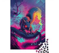 Hell Squirrel Puzzle Precise Interlocking Paper Rectangular Jigsaw Puzzle for Adult Children Unique Gift 1000pcs (38x26cm)