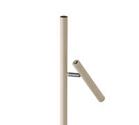 HELL Streak-B LED rechargeable floor lamp, height 134 cm, sand-coloured, metal
