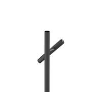 HELL Streak-B LED rechargeable table lamp, height 50 cm, black, metal