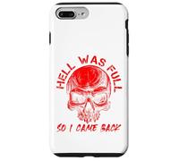 Hell Was Full I Came Back Red Skull Skeleton Heavy Metal Case for iPhone 7 Plus/8 Plus