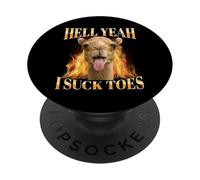 Hell Yeah I Suck Toes Funny Bootleg Camel Tongue Stag Or Hen PopSockets Adhesive PopGrip