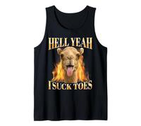 Hell Yeah I Suck Toes Funny Bootleg Camel Tongue Stag Or Hen Tank Top