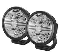 HELLA 1F0 358 228-801 LED Headlight Blade 6 Inch HP 12/24 V Round Transparent Cable 500 mm Front Mount