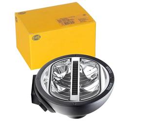 HELLA 1F8 016 560-102 LED-Spotlight - Rallye 4000 LED - 24/12V - Round | mounting - Clear diffusing lens - Lens Colour: Crystal clear - Cable: 400mm - left/right