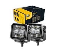 HELLA 1FA 358 176-801 LED-Spotlight - Black Magic Cube Kit 2.7" - 12/24V - mounting - Short distance lighting - Cable: 500mm - Plug: DEUTSCH plug - Kit - Quantity: 2