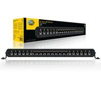 HELLA 1FJ 358 196-301 LED-Spotlight - Black Magic Slim Lightbar 20" - 12/24V - 3910lm - Slim - Reference Number: 50 - Mounting/Screw Connection - ECE - Cable: 2000mm - Front