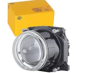 HELLA 1LL 009 998-011 DE/FF/Halogen-Headlight - 90mm Performance - 12V | round - Fitting - Hardened diffusing lens - Plug: AMP - Left Front/Right Front