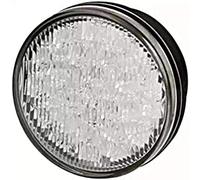 HELLA 2BE 980 690-001 LED-Daytime Running Light - 24V - round - Lens Colour: Crystal clear - LED colour: White/Yellow - Cable: 2500mm - Left and right - Quantity: 1