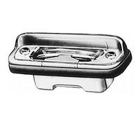 Hella 2KA 001 378-001 Number License Plate Recess Lamp Light Silver Effect