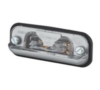 Hella 2KA 001 378-121 Number License Plate Recess Lamp Silver Effect