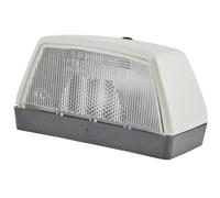 HELLA 2KA 003 389-011 Licence Plate Light - Halogen - 6/24/12V - mounting/Screw Connection - Lens Colour: Crystal clear - right/left/Outer - Quantity: 1