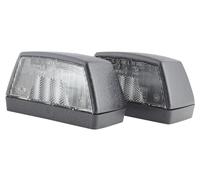 HELLA 2KA 003 389-061 Licence Plate Light - Halogen - 12/24V - mounting/Screw Connection - Lens Colour: Crystal clear - Plug: Blade Terminal - Rear/left/right