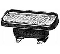 HELLA 2KA 005 049-007 Licence Plate Light - Halogen - 12V - Fitting/Screw Connection - Lens Colour: Crystal clear - right/left/Outer - Quantity: 252