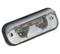 HELLA 2KA001378041 REAR NUMBER PLATE LIGHT/LAMP LICENSE PLATE SILVER FINISH