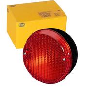 HELLA 2NE 001 423-011 Rear Fog Light - Halogen - 12/24V - Round - mounting - Lens Colour: Red - Plug: Blade Terminal - Rear/left/right