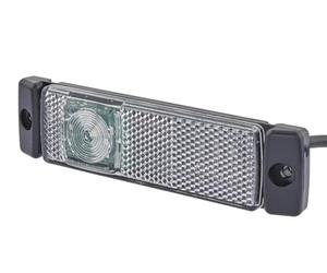 HELLA 2PG 008 645-331 Position Light - LED - 24V - mounting/Screw Connection - Lens Colour: Crystal clear - LED colour: White - Cable: 1300mm - Front - Quantity: 1