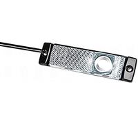 HELLA 2PG 008 645-831 Position Light - LED - 24V - mounting/Screw Connection - Lens Colour: Crystal clear - LED colour: White - Cable: 450mm - Plug: AMP - Front - Quantity: 1