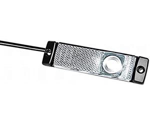 HELLA 2PG 008 645-831 Position Light - LED - 24V | mounting/Screw Connection - Lens Colour: Crystal clear - LED colour: White - Cable: 450mm - Plug: AMP - Front - Quantity: 1