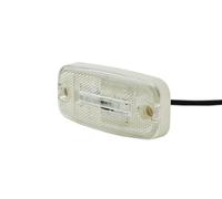 HELLA 2PG 345 600-411 Position Light - LED - 24V - mounting/Screw Connection - Lens Colour: White - LED colour: White - Cable: 5000mm - Plug: open cable ends - Front - Quantity: 1