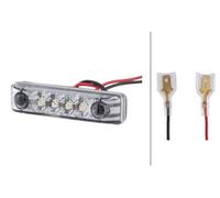 HELLA VALUEFIT 2PG 357 010-121 Position Light - LED - 24V | Fitting/Screw Connection - Lens Colour: Crystal clear - LED colour: Yellow - Front - Quantity: 1