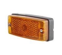 HELLA 2PS 004 361-001 Side Marker Light - Halogen - 24/12V - Screw Connection/mounting - Lens Colour: Yellow - left/right - Quantity: 1