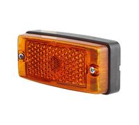 HELLA 2PS 004 361-001 Side Marker Light - Halogen - 24/12V - Screw Connection/mounting - Lens Colour: Yellow - left/right - Quantity: 1