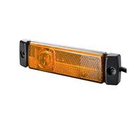 HELLA 2PS 011 422-341 Side Marker Light - LED - 24V - mounting/Screw Connection - Lens Colour: Yellow - LED colour: Yellow - Plug: AMP - 2-pin connector - left/right - Quantity: 1