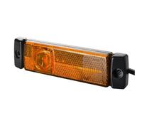 HELLA 2PS 011 422-341 Side Marker Light - LED - 24V - mounting/Screw Connection - Lens Colour: Yellow - LED colour: Yellow - Plug: AMP - 2-pin connector - left/right - Quantity: 1