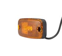 HELLA VALUEFIT 2PS 357 008-011 Side Marker Light - LED - 24/12V - Screw Connection/mounting - Lens Colour: Yellow - Cable: 500mm - Plug: open cable ends - Lateral Mounting - Quantity: 1