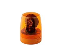 HELLA 2RL 008 965-011 Halogen-Rotating Beacon - KL JuniorPlus - 24V | Yellow - mounting/Bolted - Plug: Blade Terminal