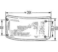 HELLA 2SB 005 603-137 Rearlight - Bulb - 12/24V - Fitting/Bolted - Lens Colour: Red - Plug: Male - left/right - Quantity: 32