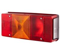 HELLA 2VB 007 547-171 Rearlight - Bulb - 12V - mounting - Lens Colour: Red/Yellow - Plug: Blade Terminal - left - Quantity: 1