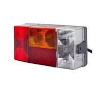 Hella Combination Rearlight 2VP 006 040-111 - 24/12V Bulb, Multi-coloured Lens, Blade Terminal, Left