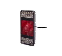 HELLA 2VP 345 900-131 Rearlight - Coluna - LED - 24V - mounting/Bolted - Lens Colour: Crystal clear - LED colour: Yellow/White/Red - Cable: 500mm - Plug: Blade Terminal Sleeve - left - Quantity: 1