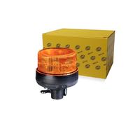 HELLA 2XD 066 147-011 LED-Strobe-type Beacon - K-LED Nano 50-12/24V - yellow (amber) - Pipe-neck - Plug: Blade Terminal Sleeve - Quantity: 1