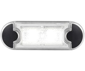 HELLA 2XT 980 855-111 Door Footwell Light - DuraLED - LED - 12/24V - 0.5W - LED - Fitting - Lens Colour: Crystal clear - LED colour: White