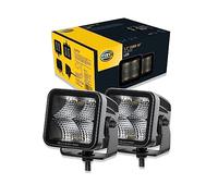 Hella 358176811 Black Magic LED Series 3.2" Cube Set - LED Flood Light - Off Road Driving Lights