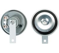 HELLA Signal Horn - HEAVY DUTY HORN M26 - 12V - 105dB(A) - Frequency Range: 400Hz - High Tone - Electric - Housing Colour: grey/black - Flat Plug-in Connector - Quantity: 1 - 3AL 002 952-811