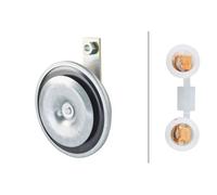 HELLA 3AL 002 952-841 Signal Horn - M26 - 12V - 115dB(A) - Frequency Range: 335Hz - Low Tone - Housing Colour: Grey - Flat Plug-in Connector