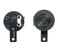 HELLA 3AL 922 196-011 Signal Horn - S70 - 12V - 112dB(A) - Frequency Range: 420Hz - High Tone - Housing Colour: Black - Flat Plug-in Connector