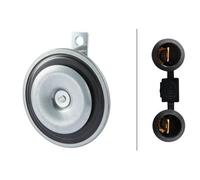 HELLA 3BA 002 768-771 Signal Horn - B36 - 48V - 116dB(A) - Frequency Range: 335Hz - Low Tone - Signal Horn - Housing Colour: Grey - Flat Plug-in Connector