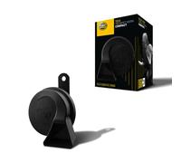 HELLA 3FG 011 225-241 Trumpet Horn - HELLA ESSENTIAL HORN TE22 - 12V - 110dB(A) - Frequency Range: 500Hz - High Tone - Electric - ECE - Housing Colour: Black - Quantity: 1