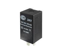 HELLA 4AZ 001 879-051 Flasher Unit - 24V - 3-pin connector - mounting - with holder