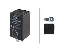 HELLA 4AZ 003 787-071 Flasher Unit - 24V - 4-pin connector - mounting - Electronic - with holder