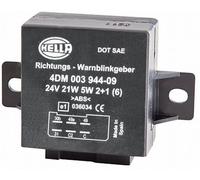 Hella Flasher Unit 4DM003944-091 - 24V 6-pin Indicator Relay (EL24V21W5W2AND1)