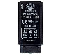 HELLA 4DN 008 768-101 Flasher Unit - 12V - 6-pin connector - Plugged